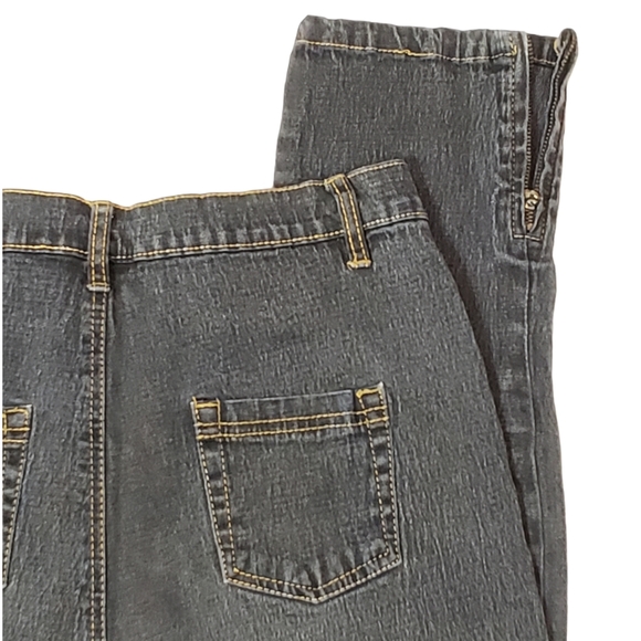 DG2 Black Skinny Jeans With  Ankle Zips - Picture 5 of 6